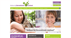 Desktop Screenshot of dierenklinieklieshout.nl